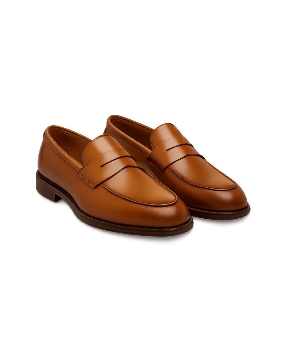Tan Leather Loafers